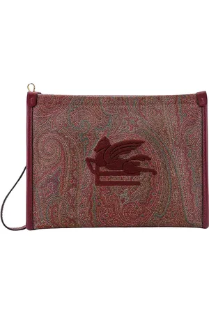 Etro Pochette in tela spalmata con motivo paisley