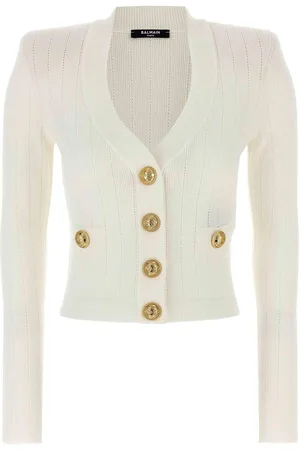 Balmain Cardigan con bottoni logo