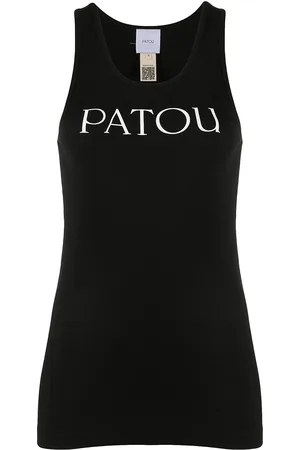 Patou Top con logo a collo alto