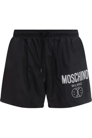 Moschino Boxer mare in nylon con stampa logo