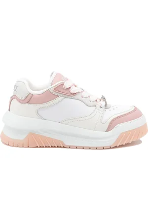 VERSACE Sneakers rosa e bianche