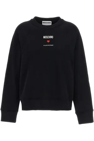Moschino Felpa in cotone In Love We Trust