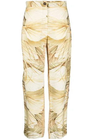 FAY Pantaloni dritti con stampa nature multicolor
