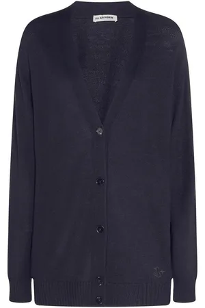 Jil Sander Cardigan in lana scuro