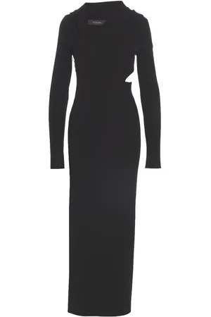 VERSACE Abito lungo con cappuccio cut-out
