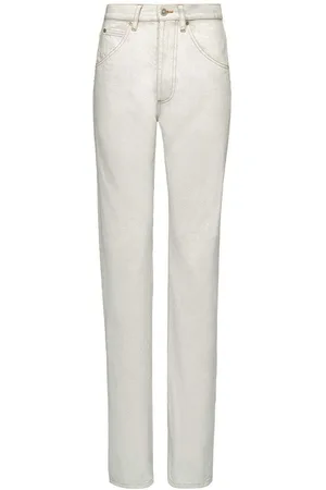 Maison Margiela Jeans a vita alta con gamba dritta