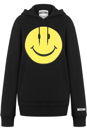 Moschino Felpa con stampa motivo smiley