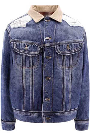 Maison Margiela Giubbotto in denim con effetto distrutto