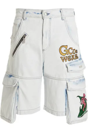 GCDS Bermuda ultracargo ricamati sbiancati