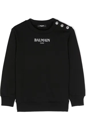 Balmain Felpa in cotone con bottoni