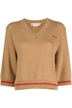 Marni Maglia con logo ricamato