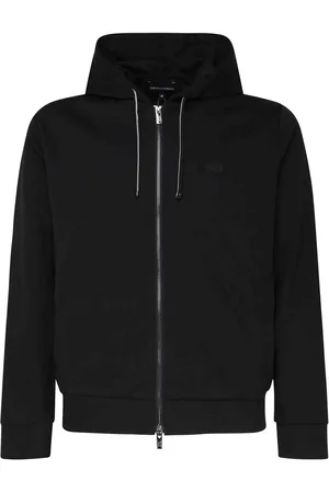 Emporio Armani Felpa In Cotone Con Cappuccio