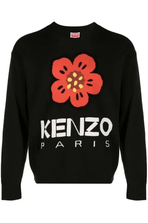 Kenzo Maglione in lana a fiori Boke