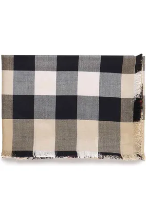 Burberry Sciarpa In Cashmere E Seta A Quadri