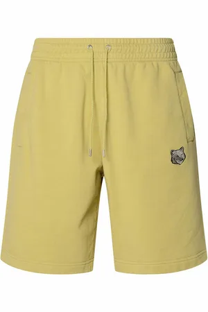 Maison Kitsuné Bermuda in cotone senape