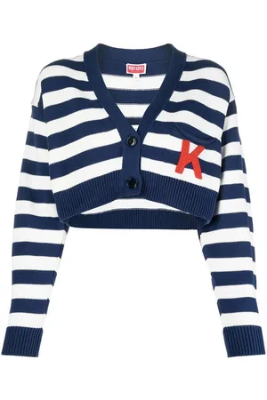 Kenzo Cardigan corto a righe