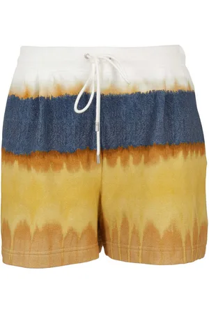 Alberta Ferretti Shorts in cotone tricolore