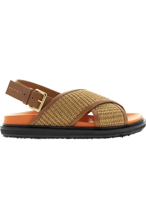 Marni Sandali criss cross in juta