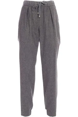 LORENA ANTONIAZZI Joggers in flanella grigi