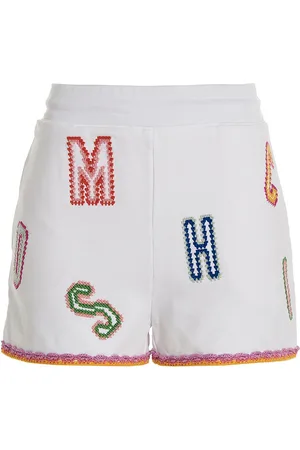 Moschino Bermuda con logo ricamato lettering