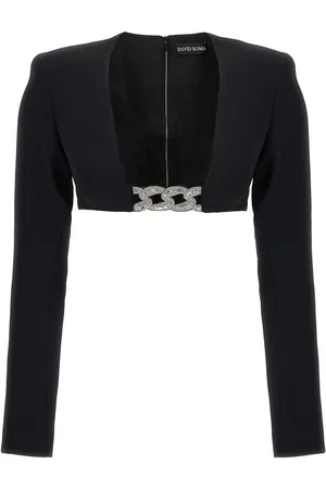 DAVID KOMA Top con cristalli