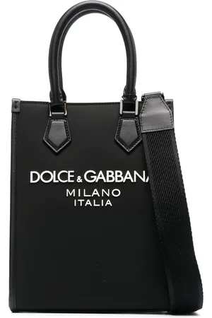 Dolce & Gabbana Borsa in pelle con logo frontale