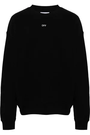 OFF-WHITE Felpa in cotone con stampa logo