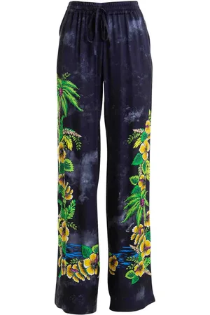 ERMANNO SCERVINO Pantaloni con coulisse con stampa floreale
