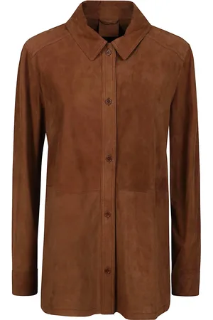 DESA 1972 Giacca in pelle stile camicia