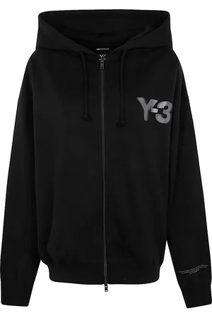 Y-3 Felpa con cappuccio e zip con logo