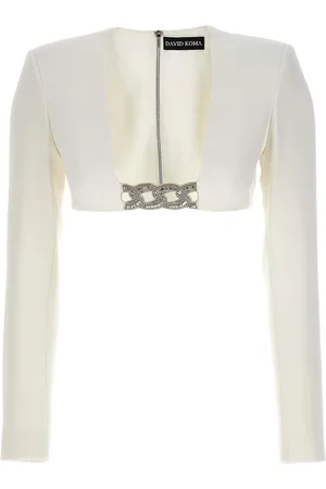 DAVID KOMA Top con cristalli