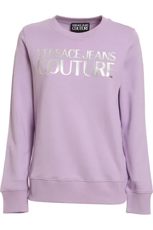 VERSACE Felpa con logo laminato