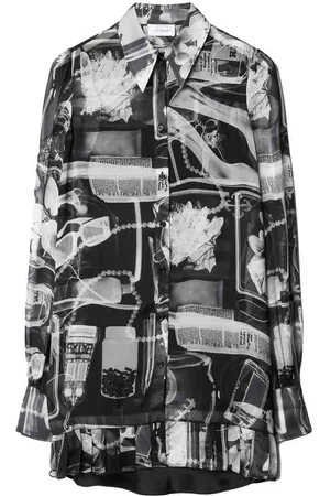 OFF-WHITE Abito chemisier in seta