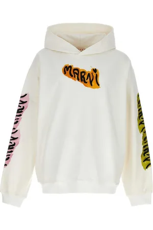 Marni Felpa con cappuccio con stampa logo