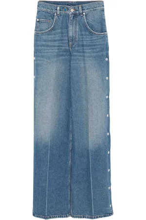 Stella McCartney Jeans decorati con bottoni a pressione