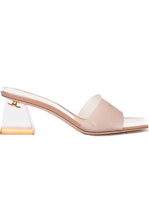 Gianvito Rossi Sandali in pvc con tacco largo
