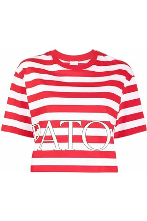 Patou T-shirt corta a righe