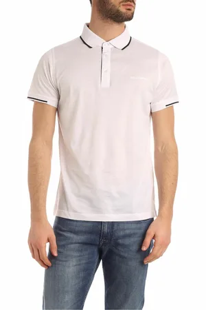 Karl Lagerfeld Polo bianca con logo tono su tono