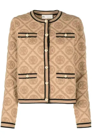 Tory Burch Cardigan con motivo monogramma