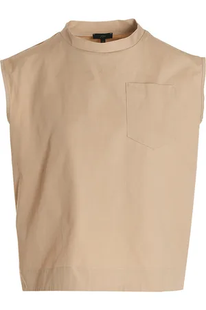 JEJIA Gilet girocollo in cotone