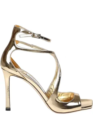 Jimmy Choo Sandalo azia 95 in pelle metallizzata