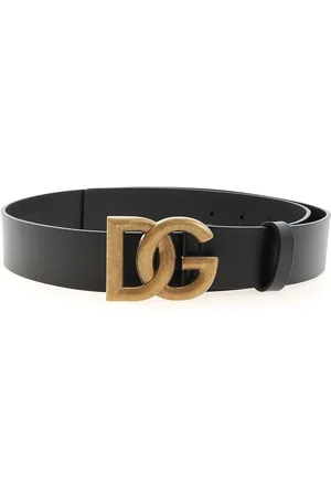 Dolce & Gabbana Cintura nera con fibbia logata