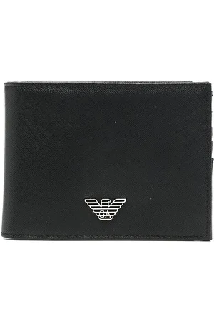 Emporio Armani Portafoglio bifold con placca logo