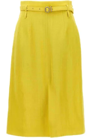 Jil Sander Gonna Misto Viscosa Zip Laterale