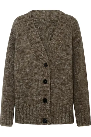 Maison Margiela Cardigan in misto alpaca beige
