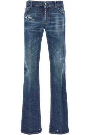 Dsquared2 Jeans elasticizzati con strappi a vita media