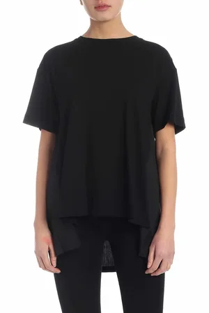 DKNY T-shirt nera con plissè sul retro