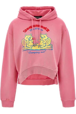 Dsquared2 Felpa con cappuccio stampata