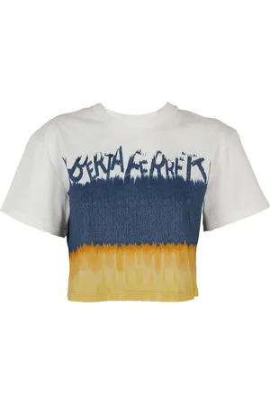 Alberta Ferretti T-shirt tricolore con logo