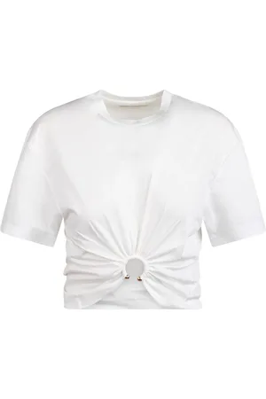Paco rabanne T-Shirt con dettaglio arricciato